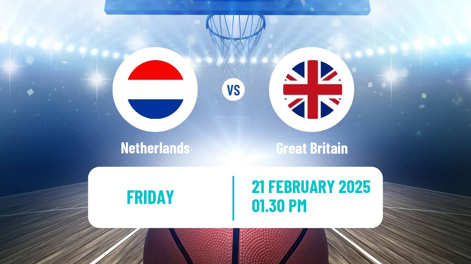 Basketball EuroBasket Netherlands - Great Britain