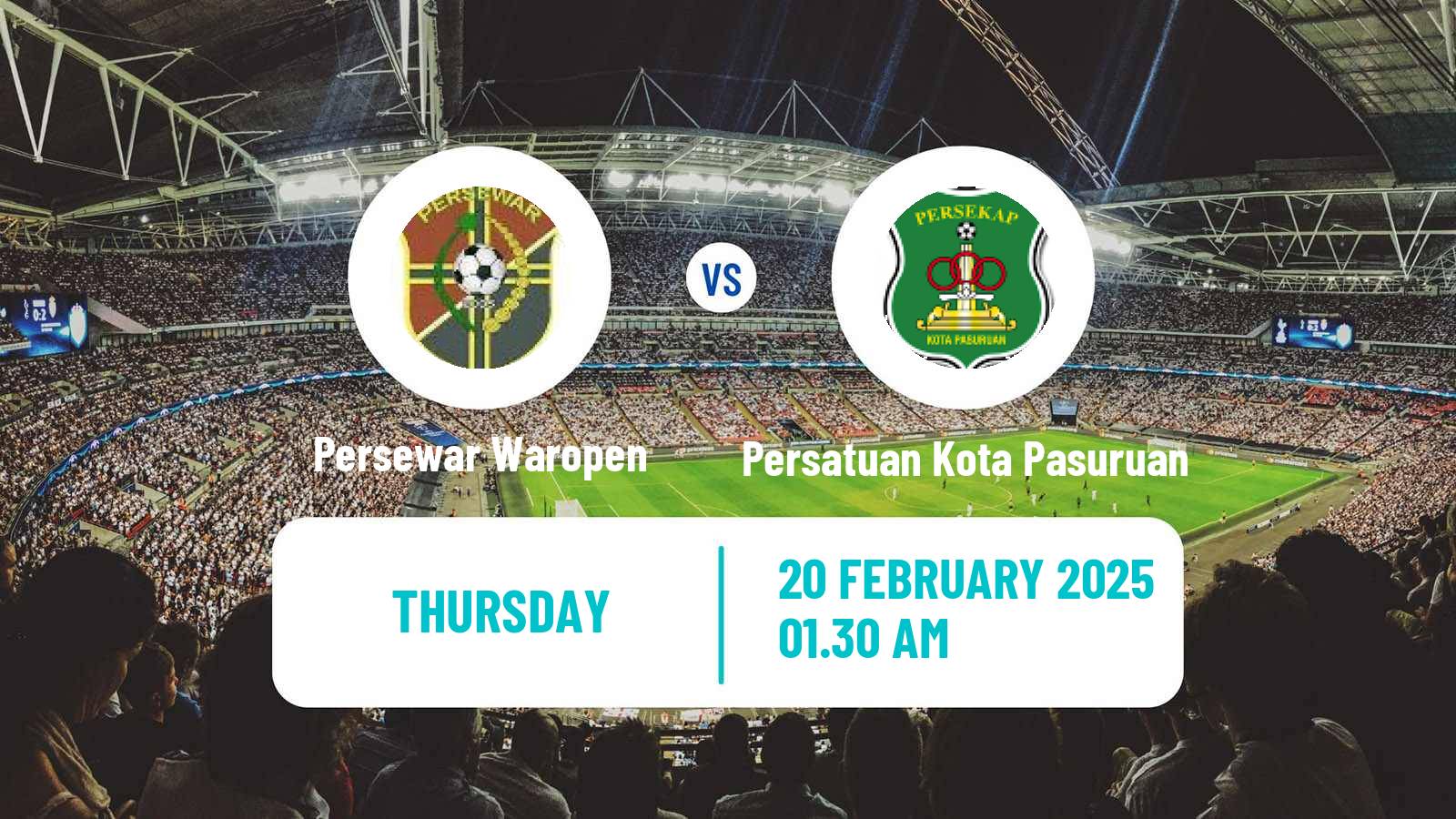 Soccer Indonesian Liga 2 Persewar Waropen - Persatuan Kota Pasuruan