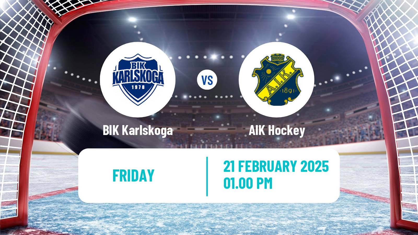 Hockey Swedish Hockey Allsvenskan BIK Karlskoga - AIK