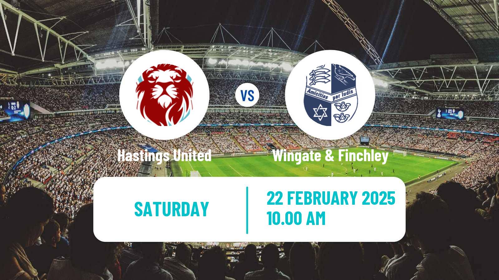 Soccer English Isthmian League Premier Division Hastings United - Wingate & Finchley