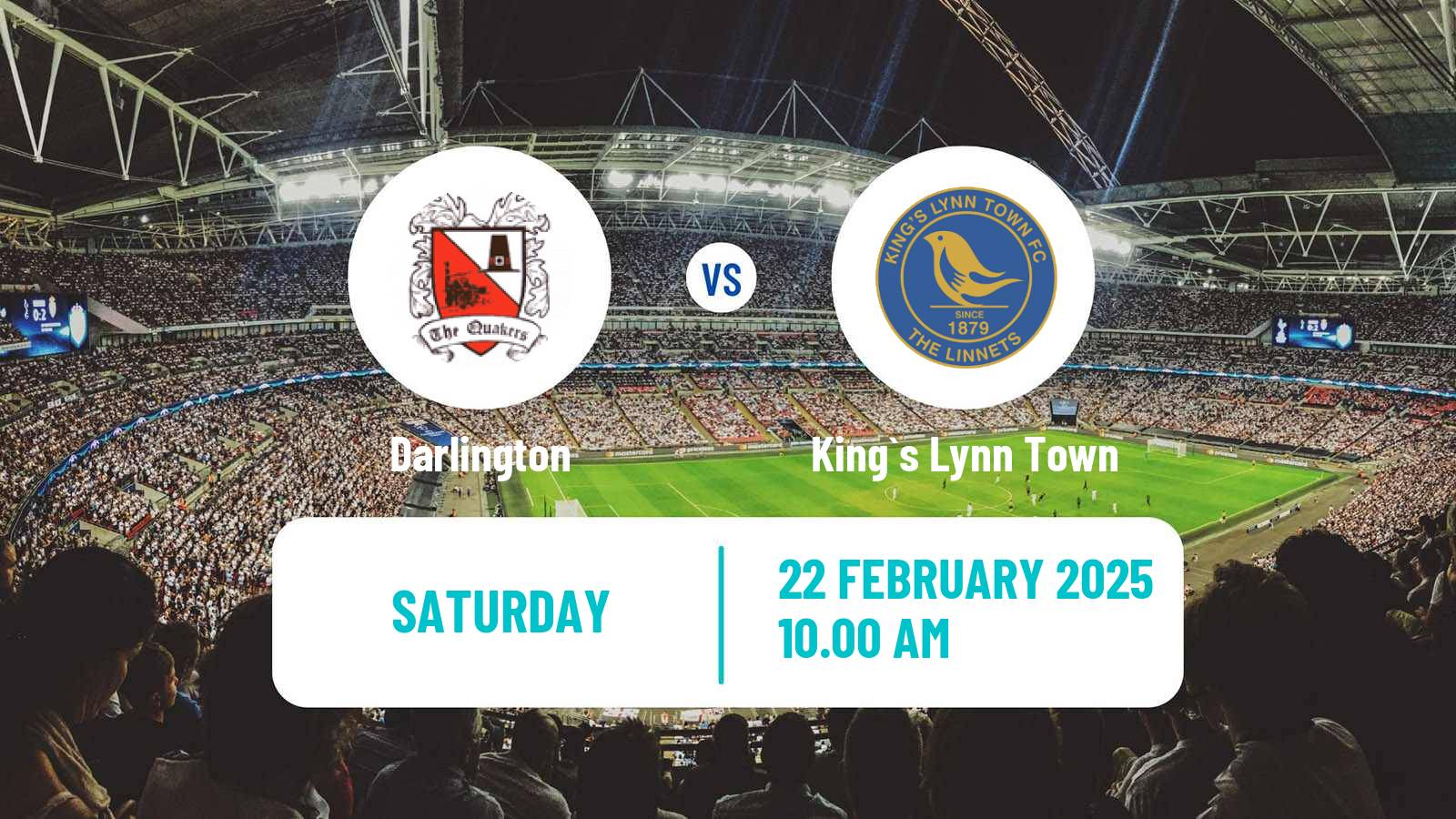 Soccer English National League North Darlington - King`s Lynn Town