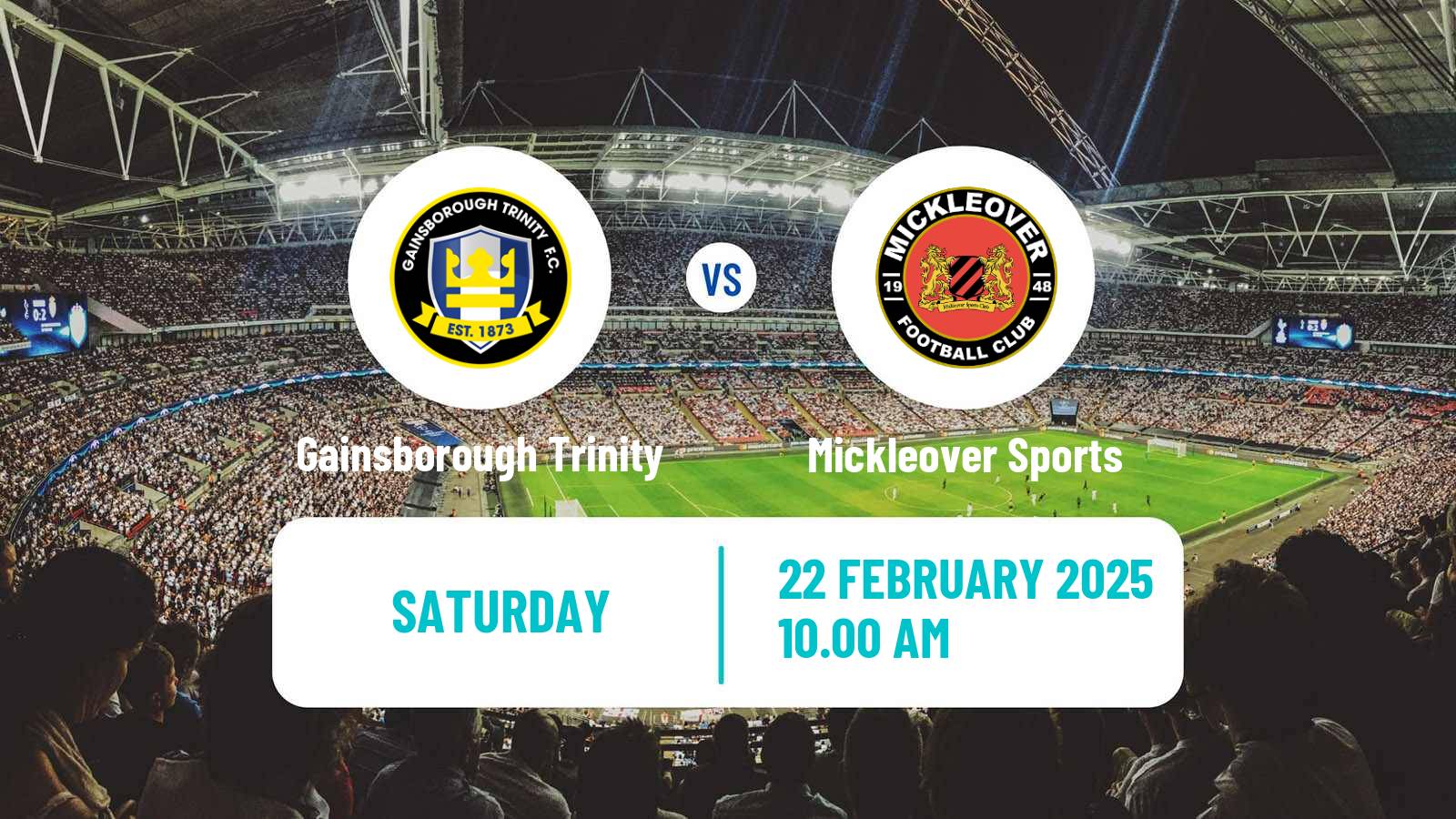 Soccer English NPL Premier Division Gainsborough Trinity - Mickleover Sports