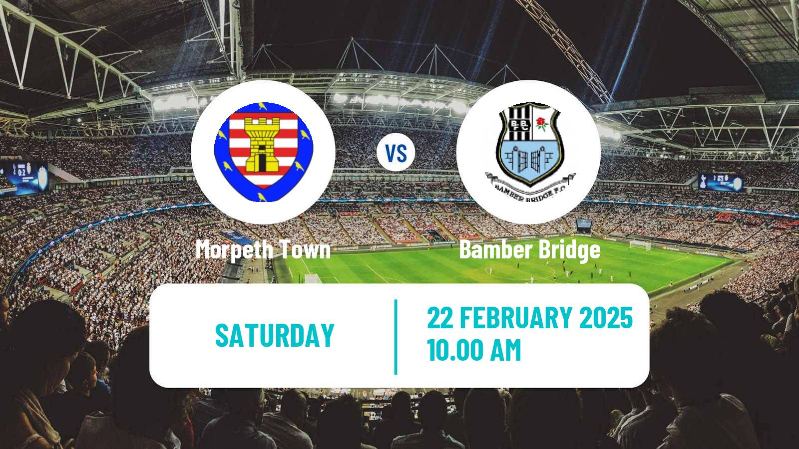 Soccer English NPL Premier Division Morpeth Town - Bamber Bridge