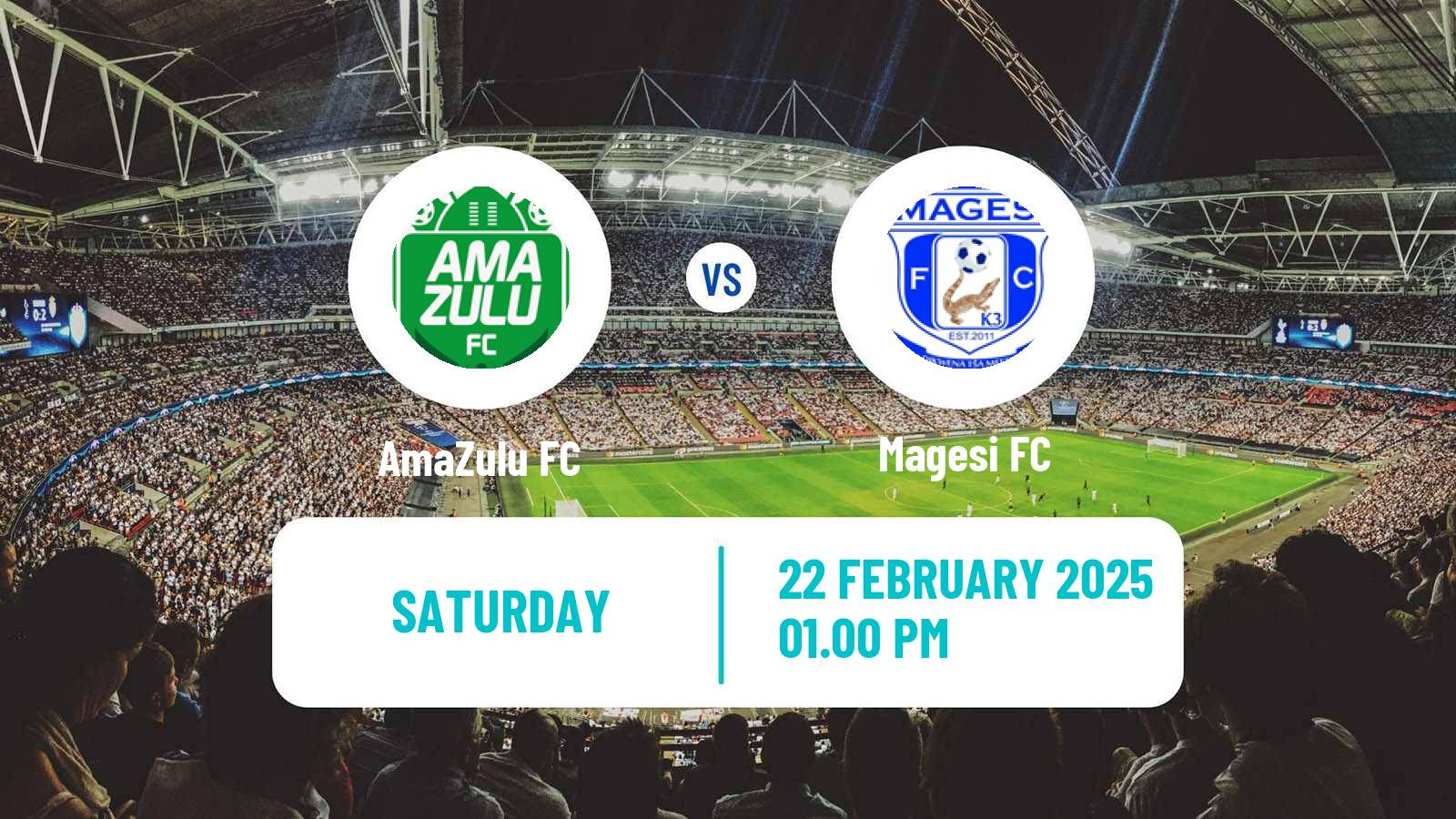 Soccer South African Premier Soccer League AmaZulu - Magesi