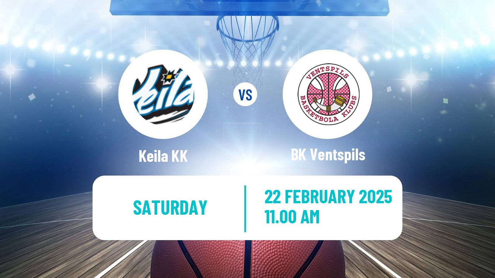 Basketball Estonian–Latvian Basketball League Keila - BK Ventspils