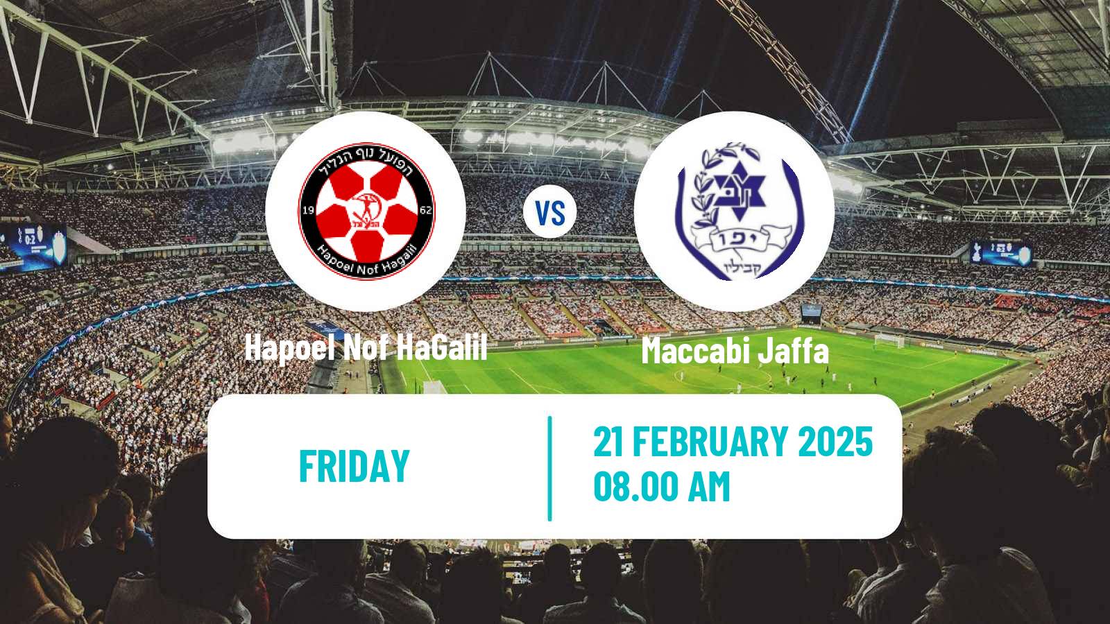 Soccer Israeli Liga Leumit Hapoel Nof HaGalil - Maccabi Jaffa