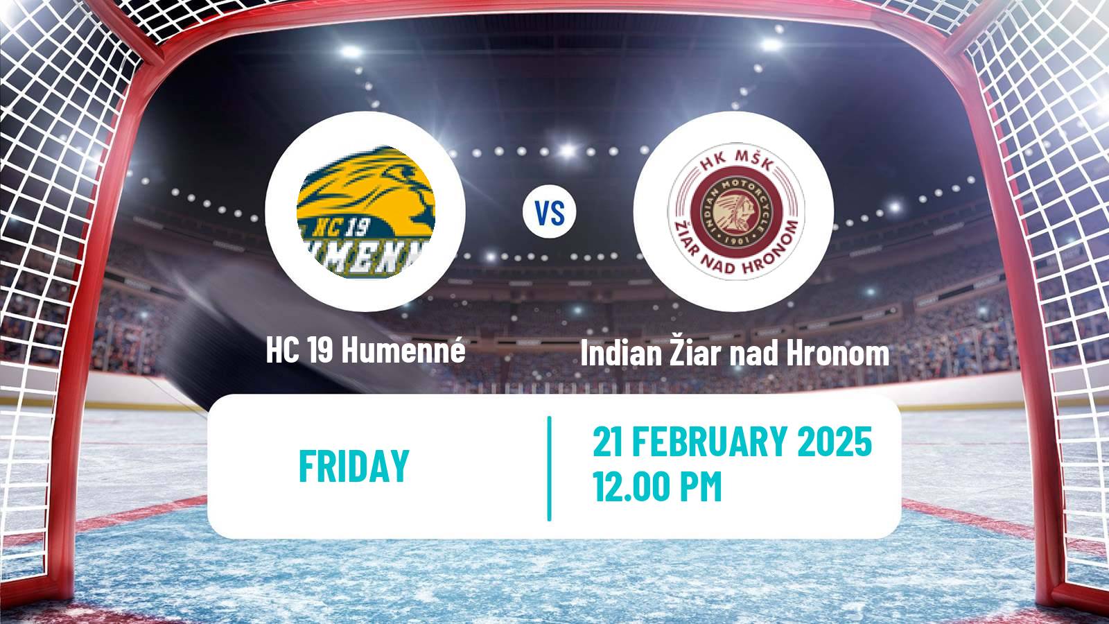 Hockey Slovak 1 Liga Hockey HC 19 Humenné - Indian Žiar nad Hronom