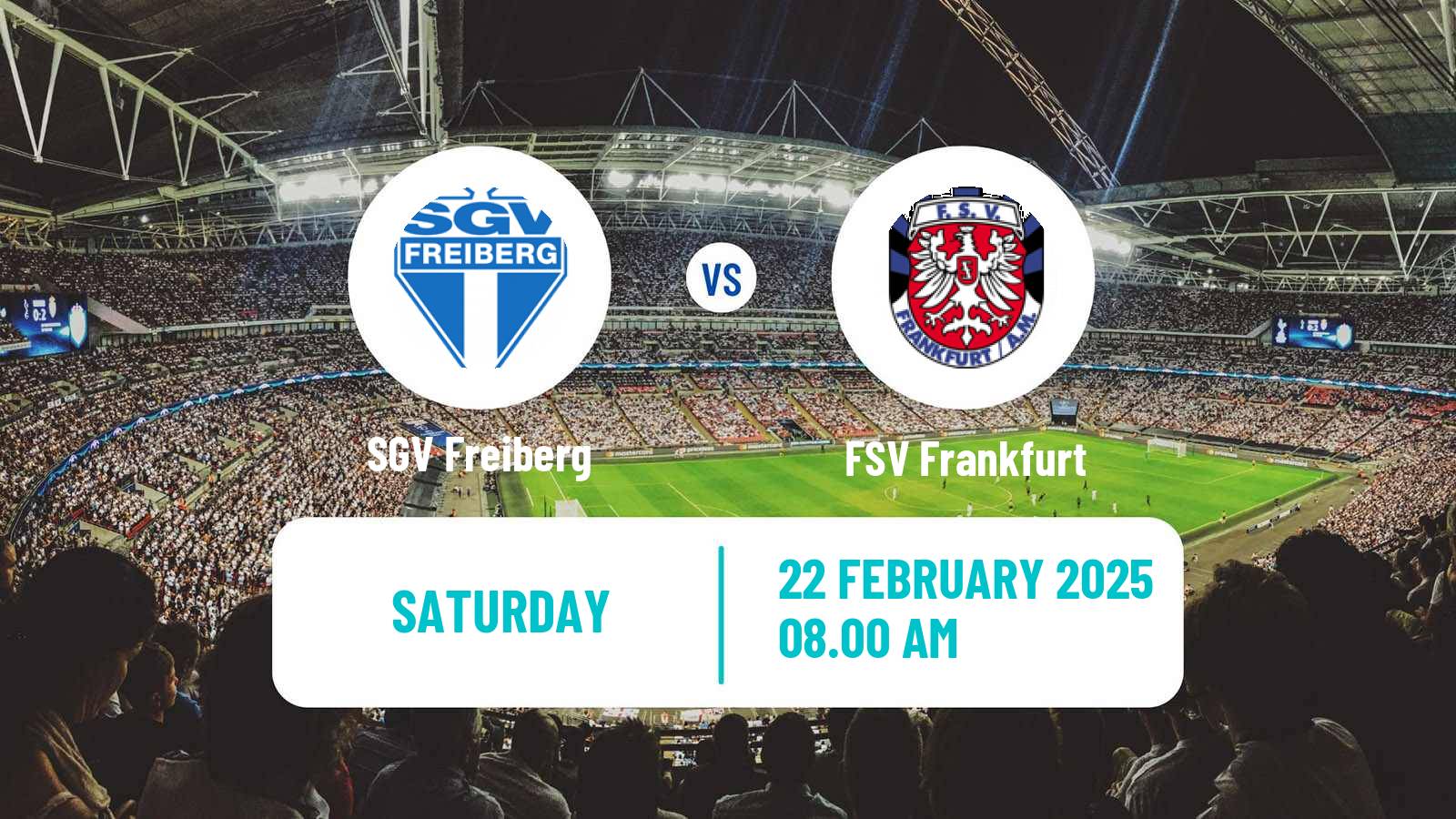 Soccer German Regionalliga Sudwest Freiberg - FSV Frankfurt