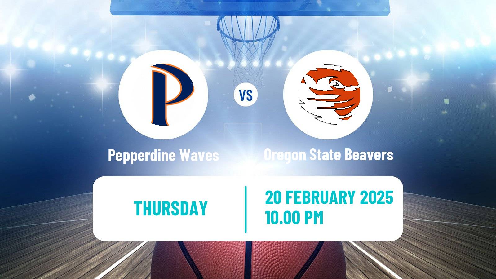 Basketball NCAA College Basketball Pepperdine Waves - Oregon State Beavers