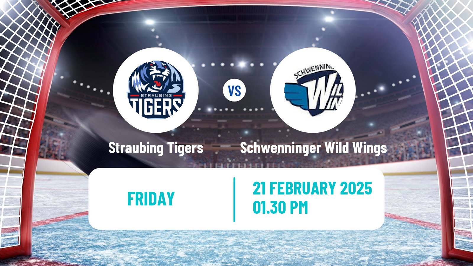 Hockey German Ice Hockey League Straubing Tigers - Schwenninger Wild Wings