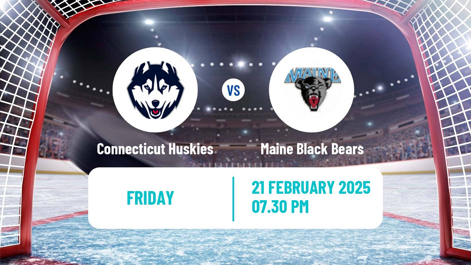 Hockey NCAA Hockey Connecticut Huskies - Maine Black Bears