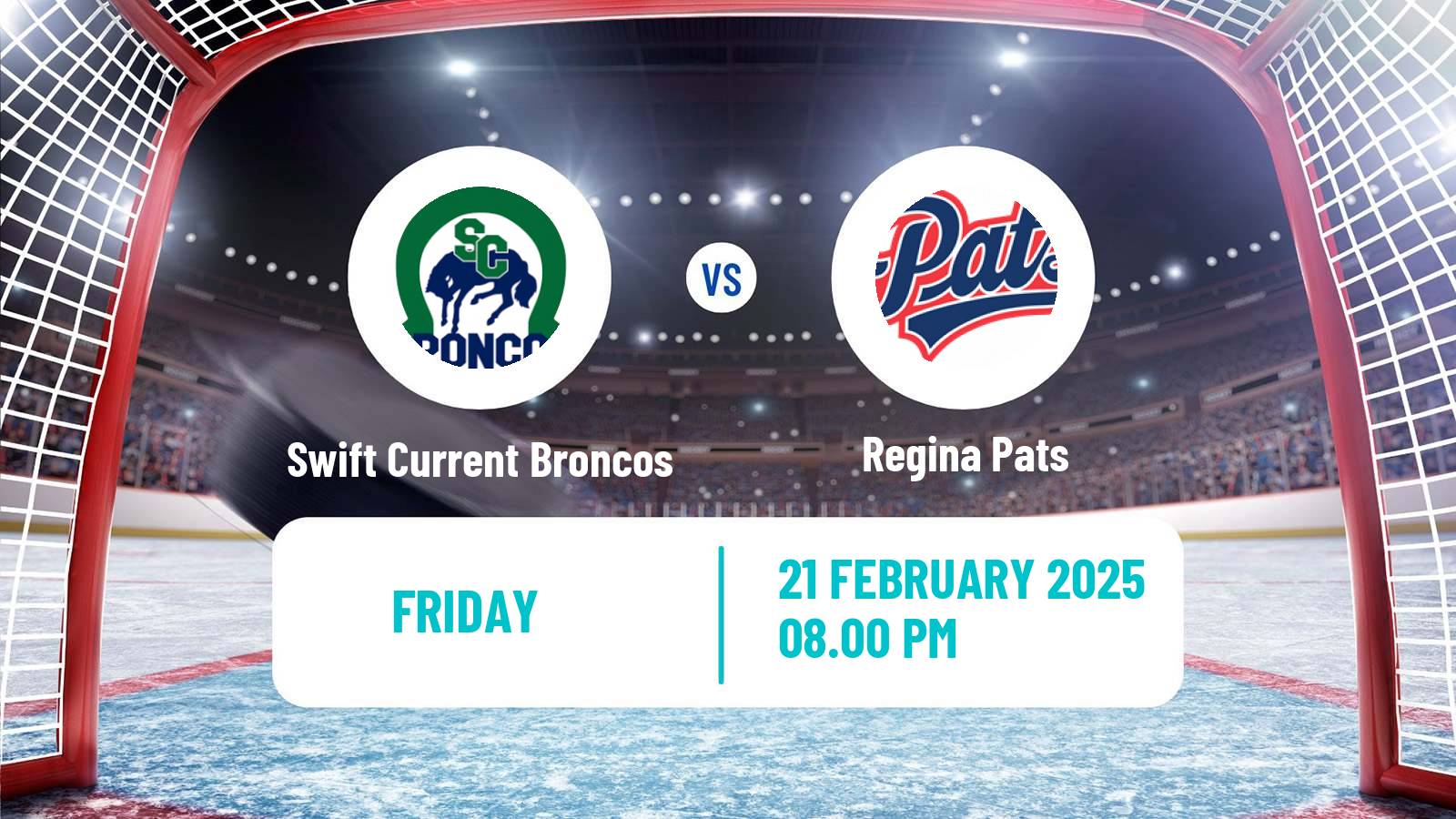 Hockey WHL Swift Current Broncos - Regina Pats