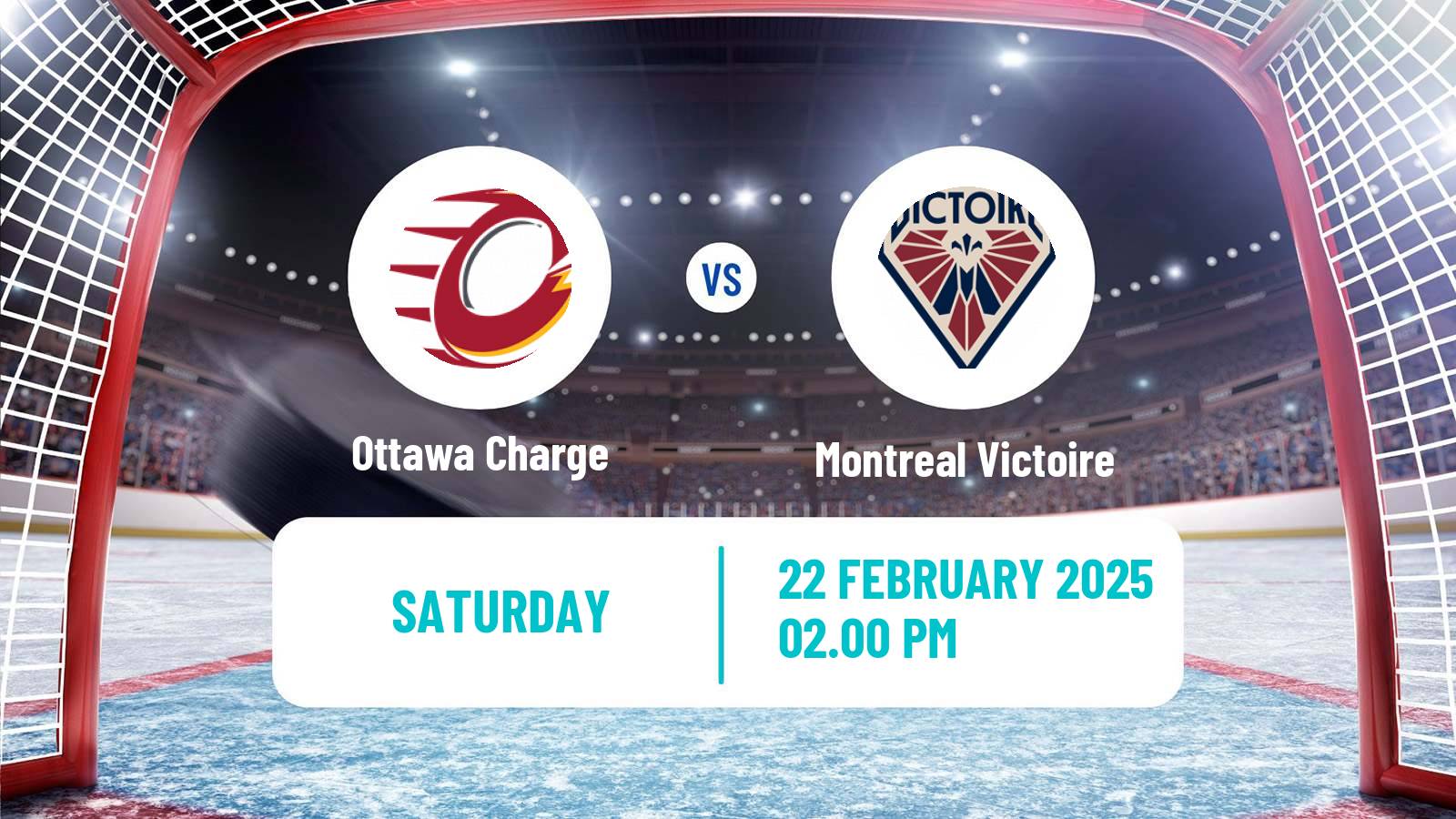 Hockey PWHL Women Ottawa Charge - Montreal Victoire