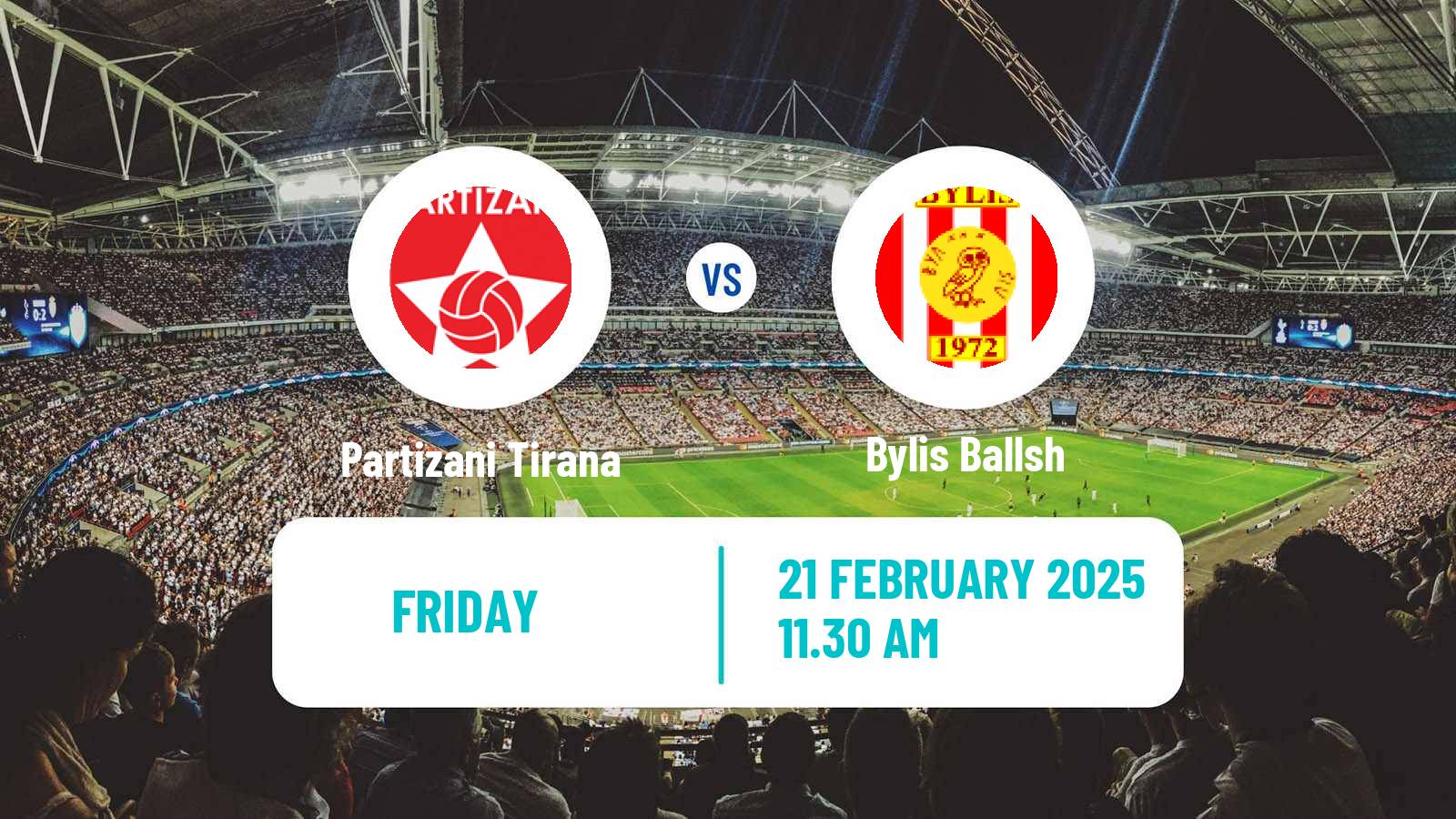 Soccer Albanian Super League Partizani Tirana - Bylis Ballsh