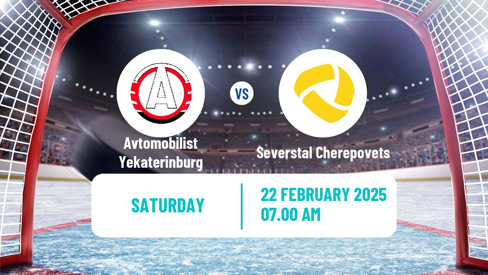 Hockey KHL Avtomobilist Yekaterinburg - Severstal Cherepovets