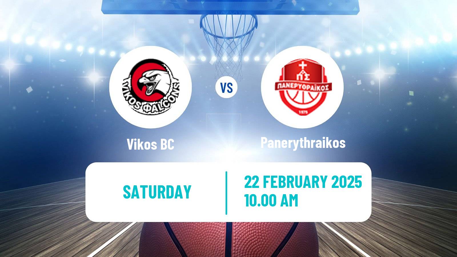 Basketball Greek Elite League Basketball Vikos - Panerythraikos