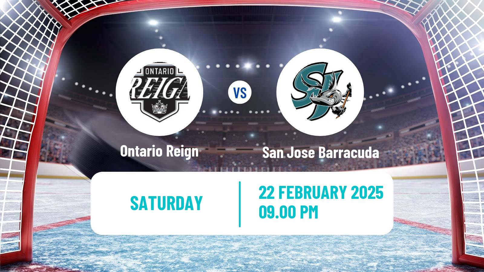 Hockey AHL Ontario Reign - San Jose Barracuda