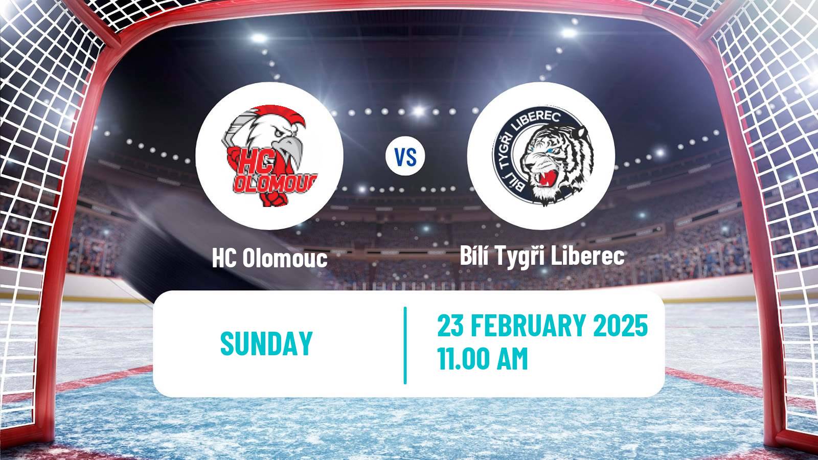 Hockey Czech Extraliga Olomouc - Bílí Tygři Liberec