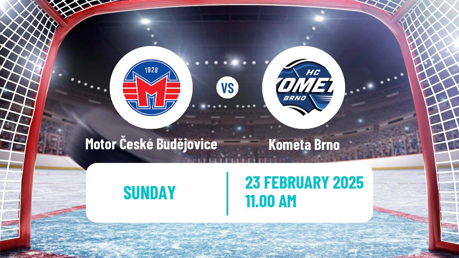 Hockey Czech Extraliga Motor České Budějovice - Kometa Brno