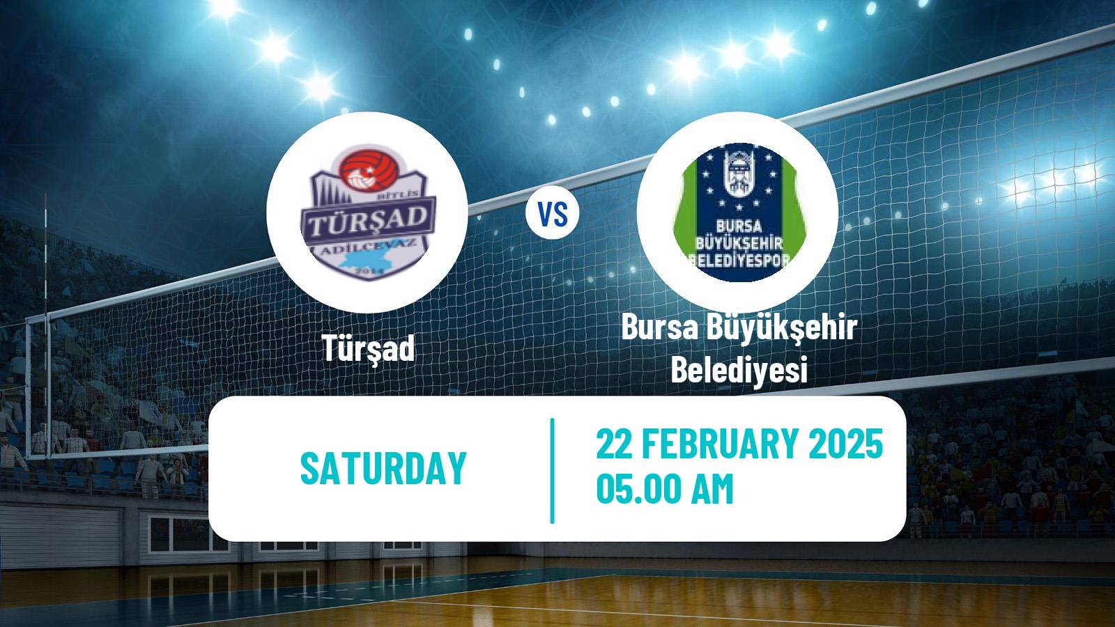 Volleyball Turkish Efeler Ligi Volleyball Türşad - Bursa Büyükşehir Belediyesi