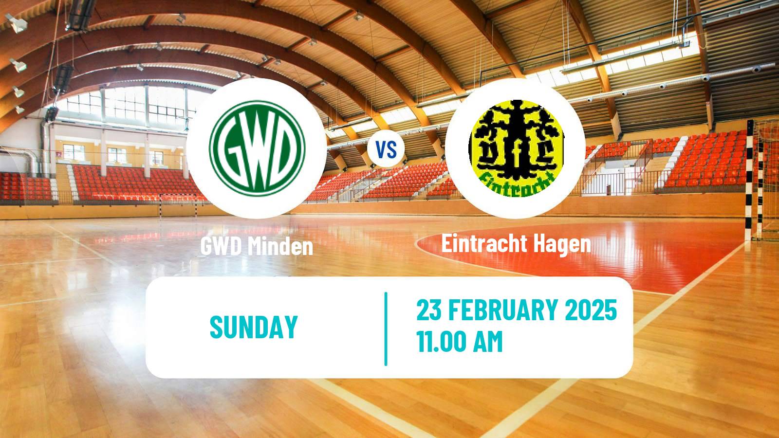 Handball German 2 Bundesliga Handball GWD Minden - Eintracht Hagen