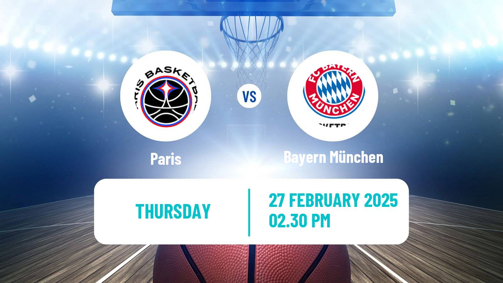 Basketball Euroleague Paris - Bayern München