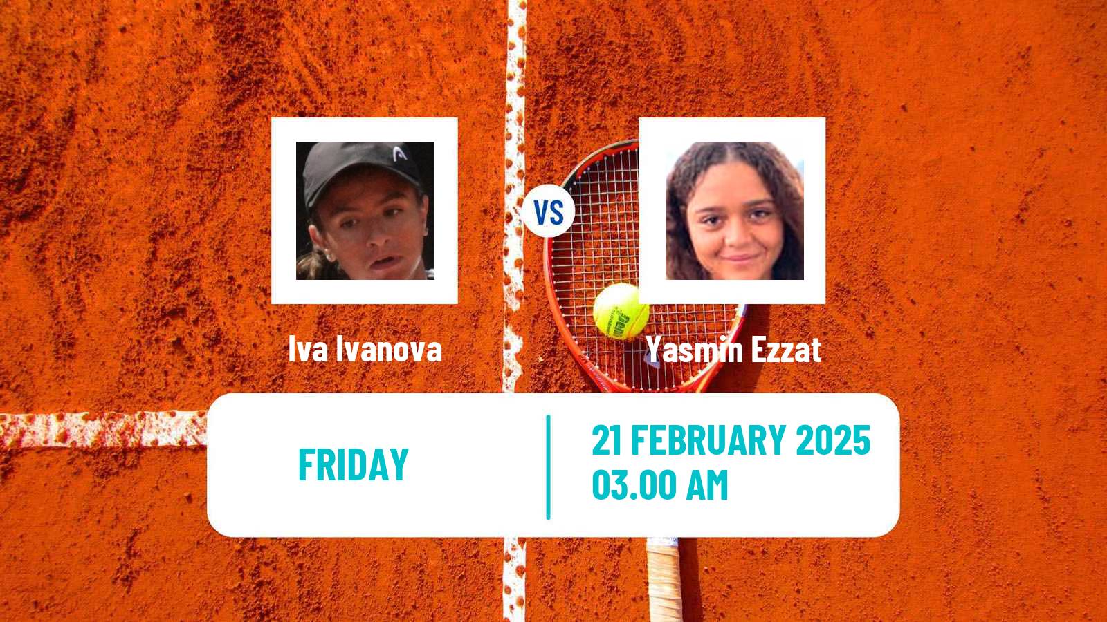 Tennis ITF W15 Sharm Elsheikh 4 Women Iva Ivanova - Yasmin Ezzat