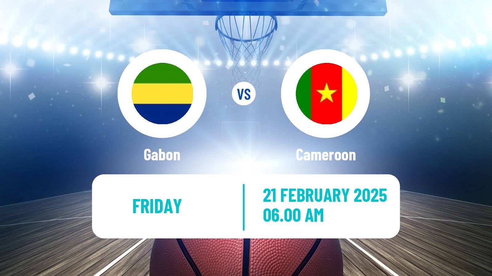 Basketball African Championship Basketball Gabon - Cameroon