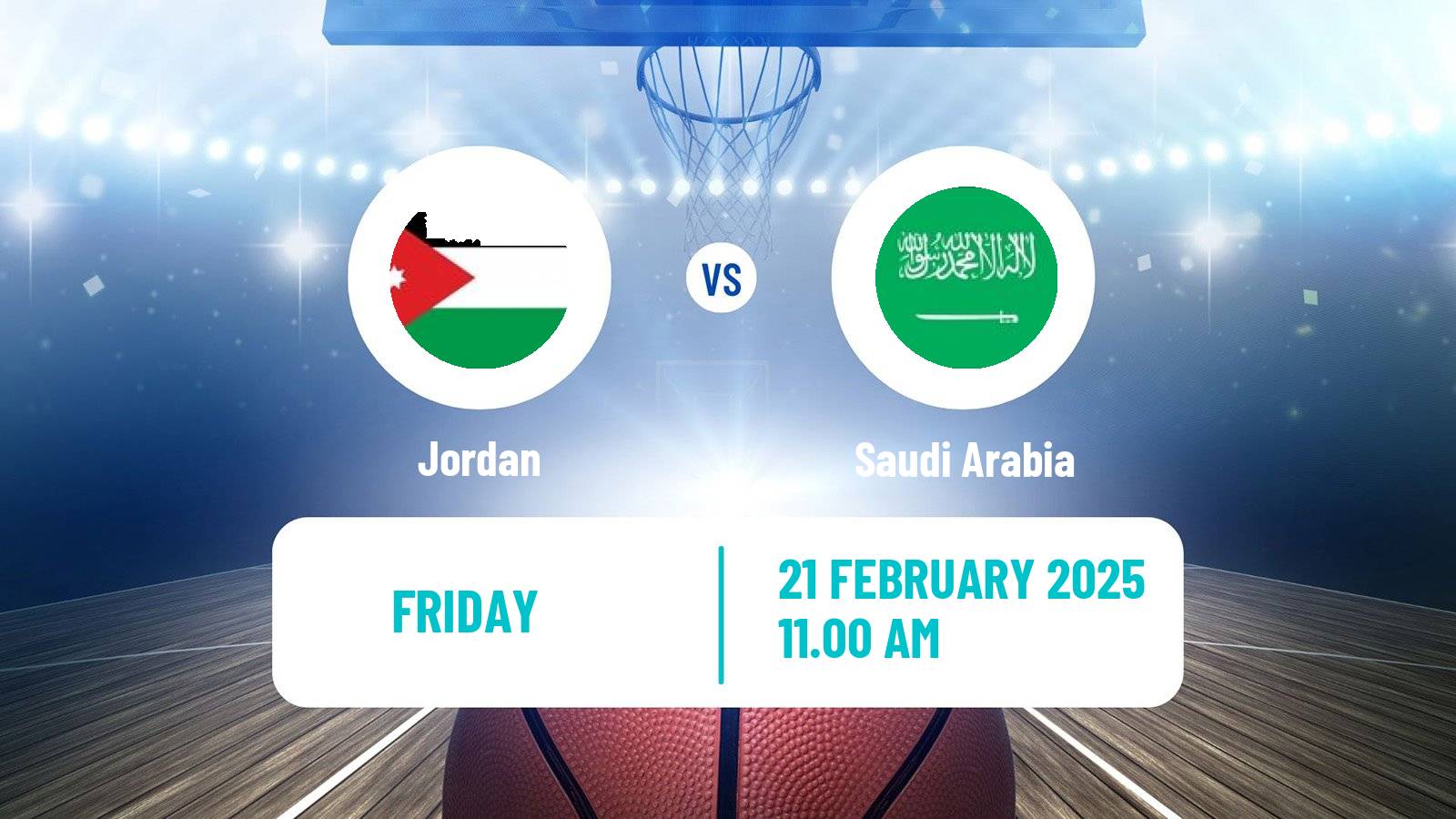 Basketball Asia Cup Basketball Jordan - Saudi Arabia