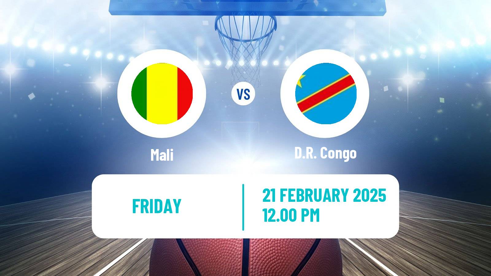 Basketball African Championship Basketball Mali - D.R. Congo