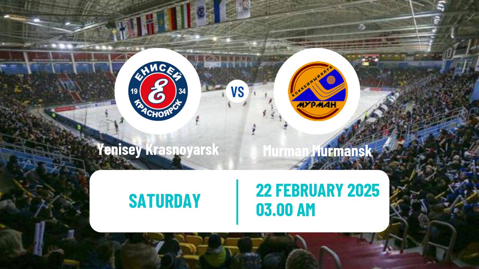 Bandy Russian Super League Bandy Yenisey Krasnoyarsk - Murman Murmansk