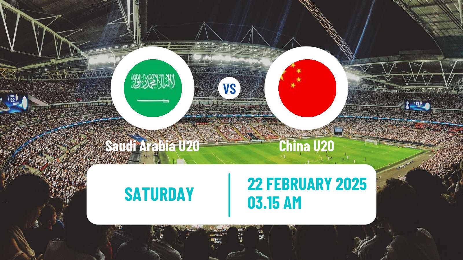 Soccer AFC Championship U20 Saudi Arabia U20 - China U20