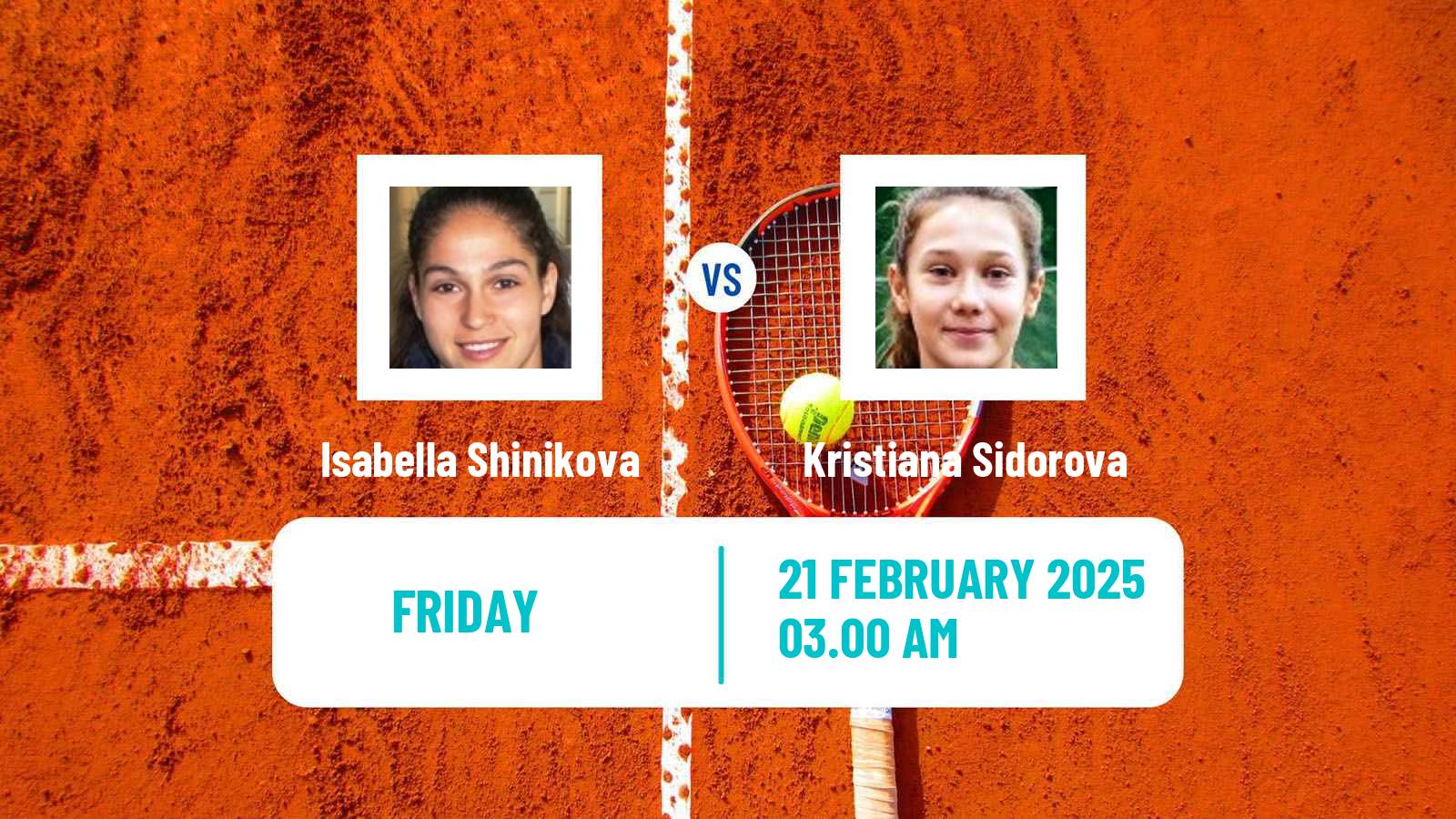 Tennis ITF W15 Sharm Elsheikh 4 Women Isabella Shinikova - Kristiana Sidorova