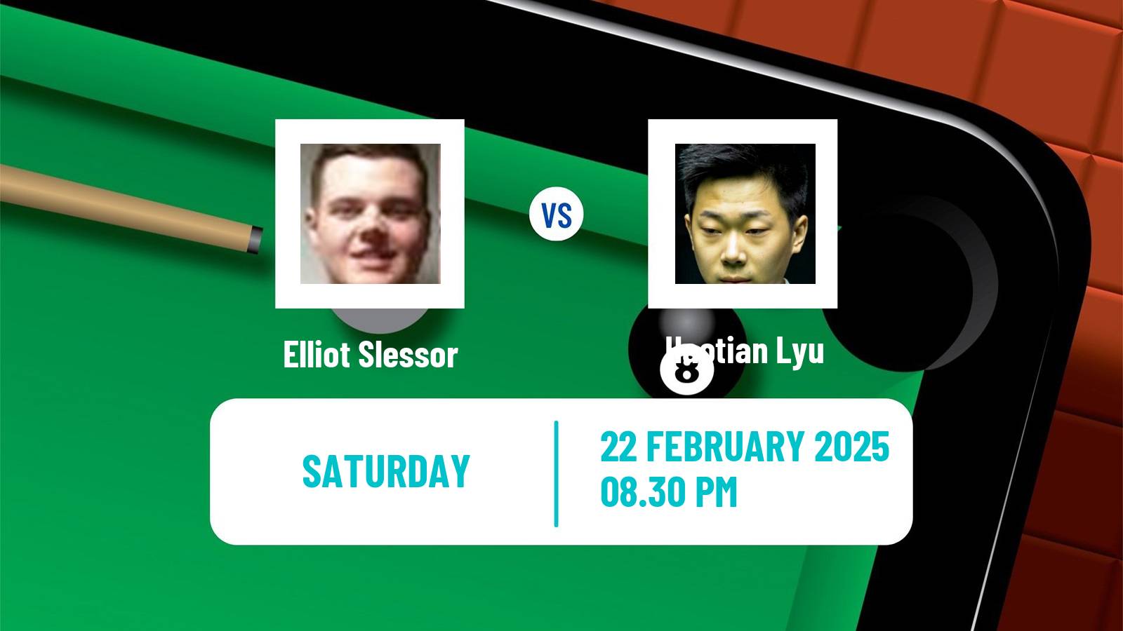 Snooker World Open Elliot Slessor - Haotian Lyu