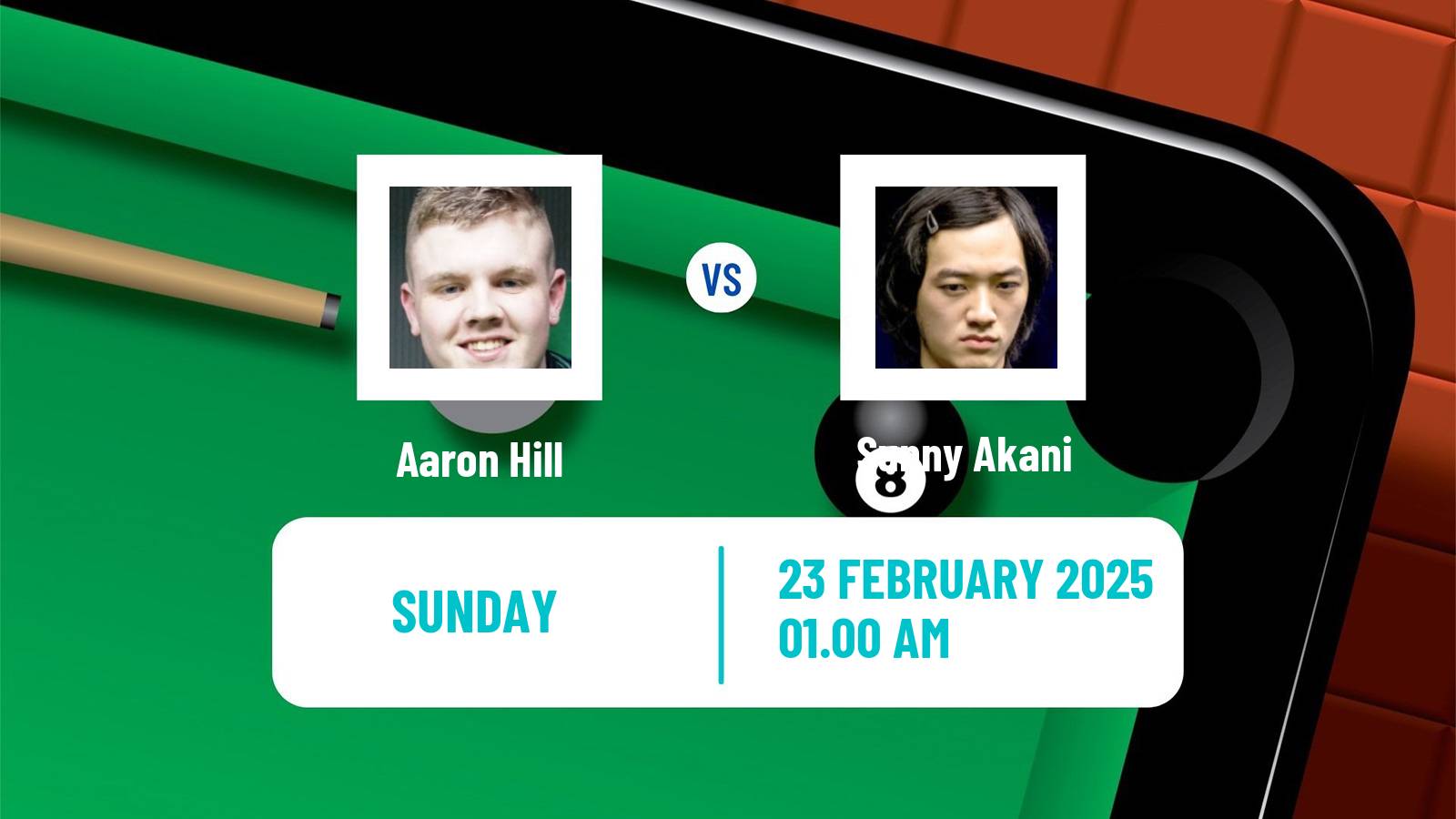 Snooker World Open Aaron Hill - Sunny Akani