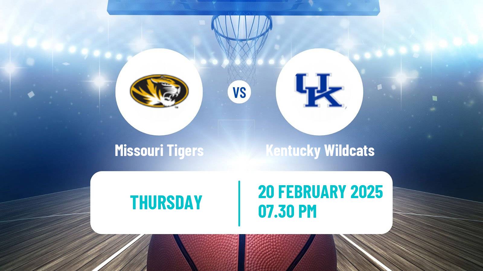 Basketball NCAA College Basketball Women Missouri Tigers - Kentucky Wildcats