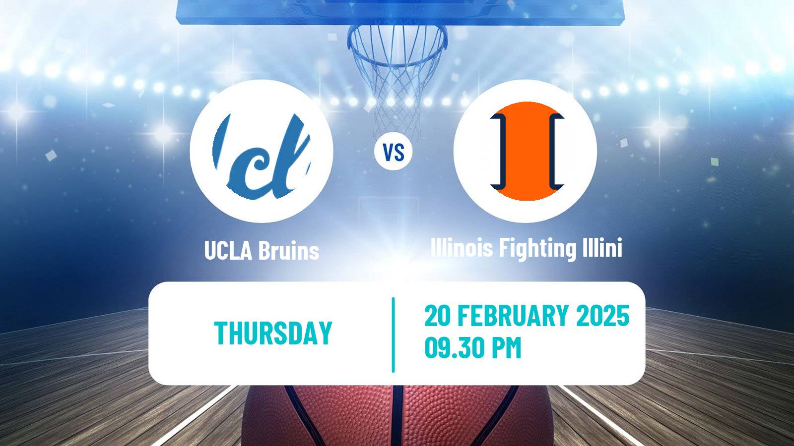 Basketball NCAA College Basketball Women UCLA Bruins - Illinois Fighting Illini