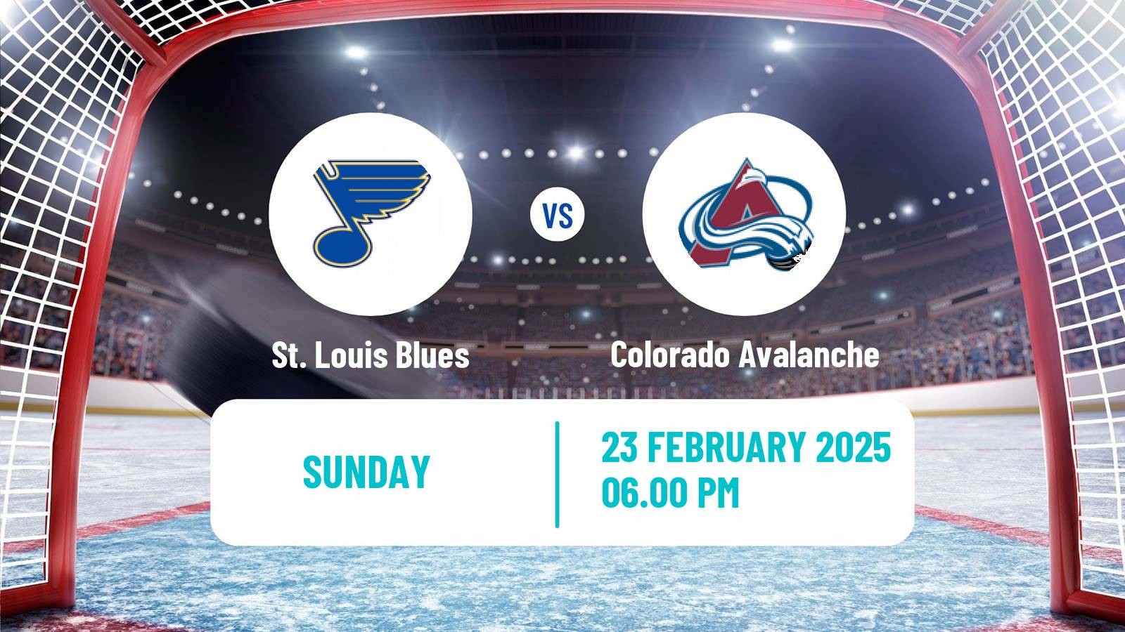 Hockey NHL St. Louis Blues - Colorado Avalanche