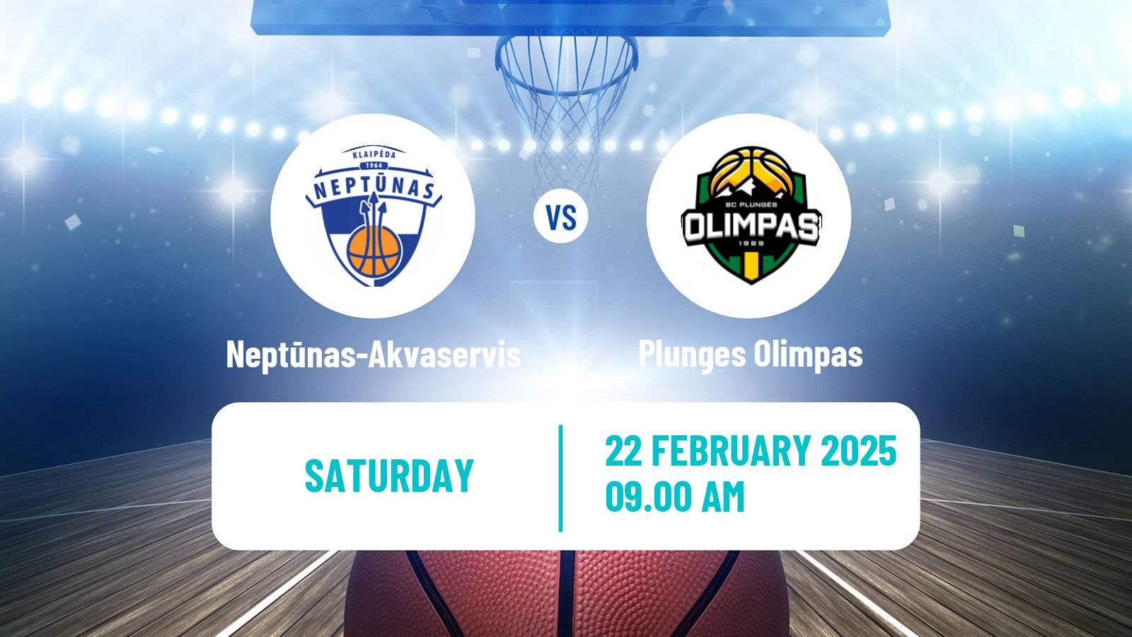 Basketball Lietuvos NKL Neptūnas-Akvaservis - Plunges Olimpas