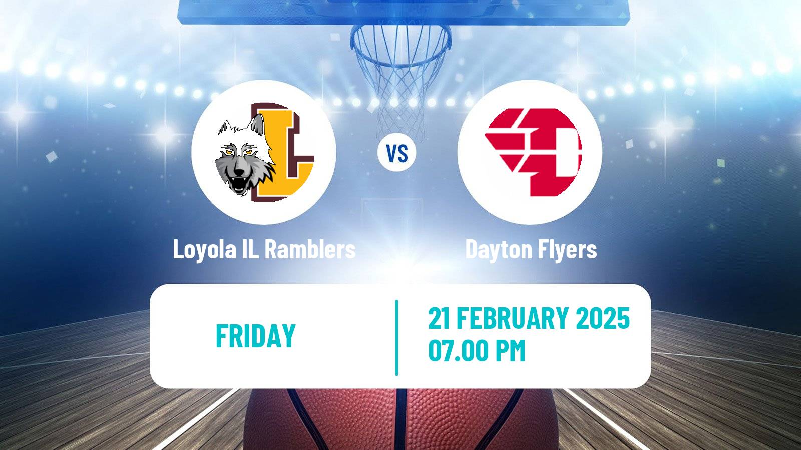 Basketball NCAA College Basketball Loyola IL Ramblers - Dayton Flyers