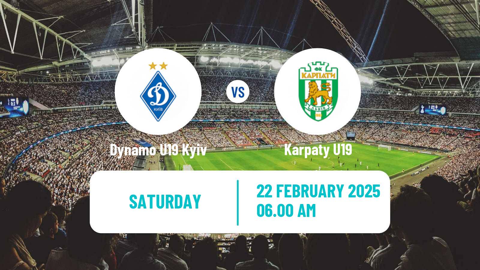 Soccer Ukrainian U19 League Dynamo U19 Kyiv - Karpaty U19