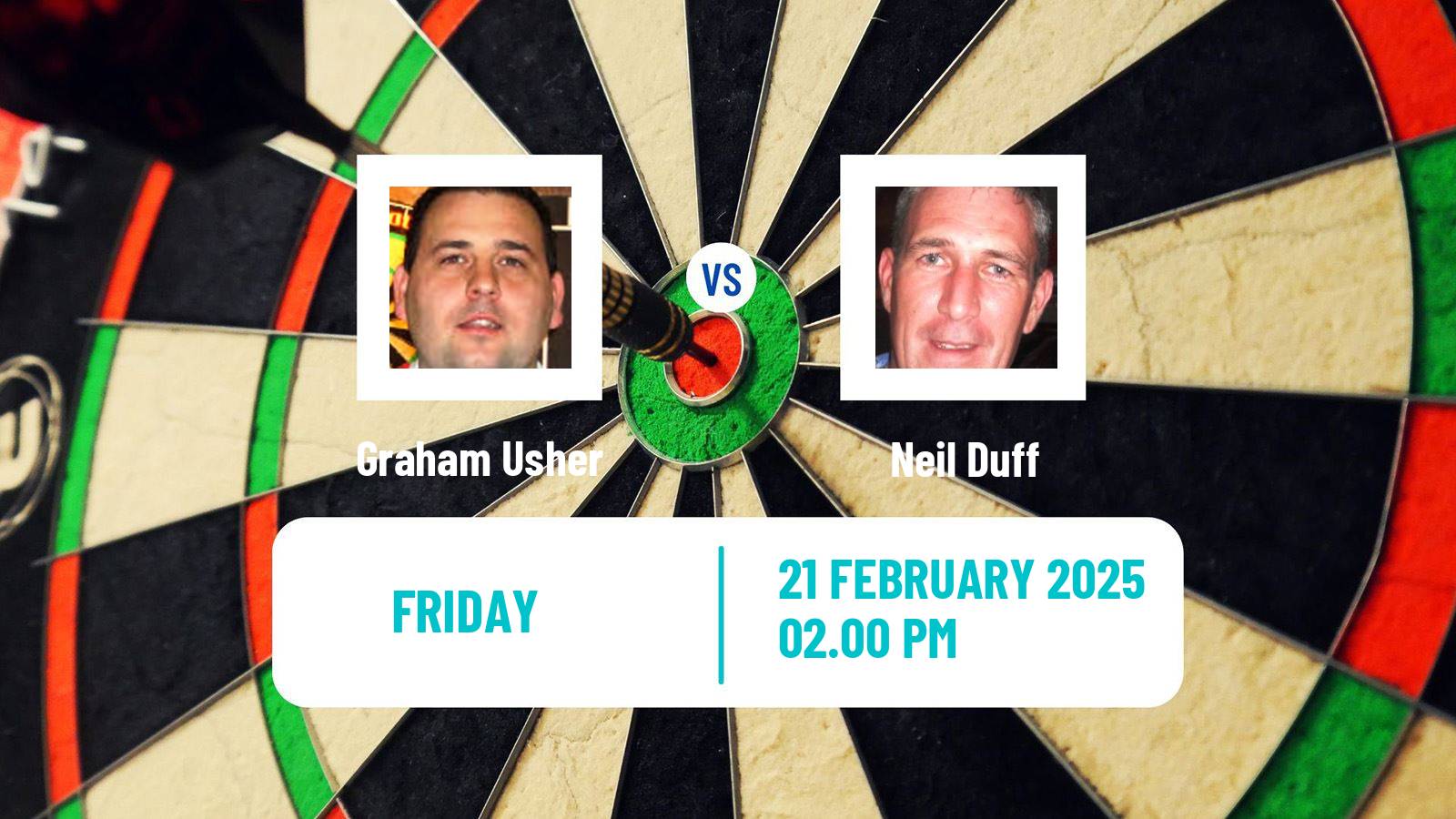 Darts World Seniors Championship Graham Usher - Neil Duff