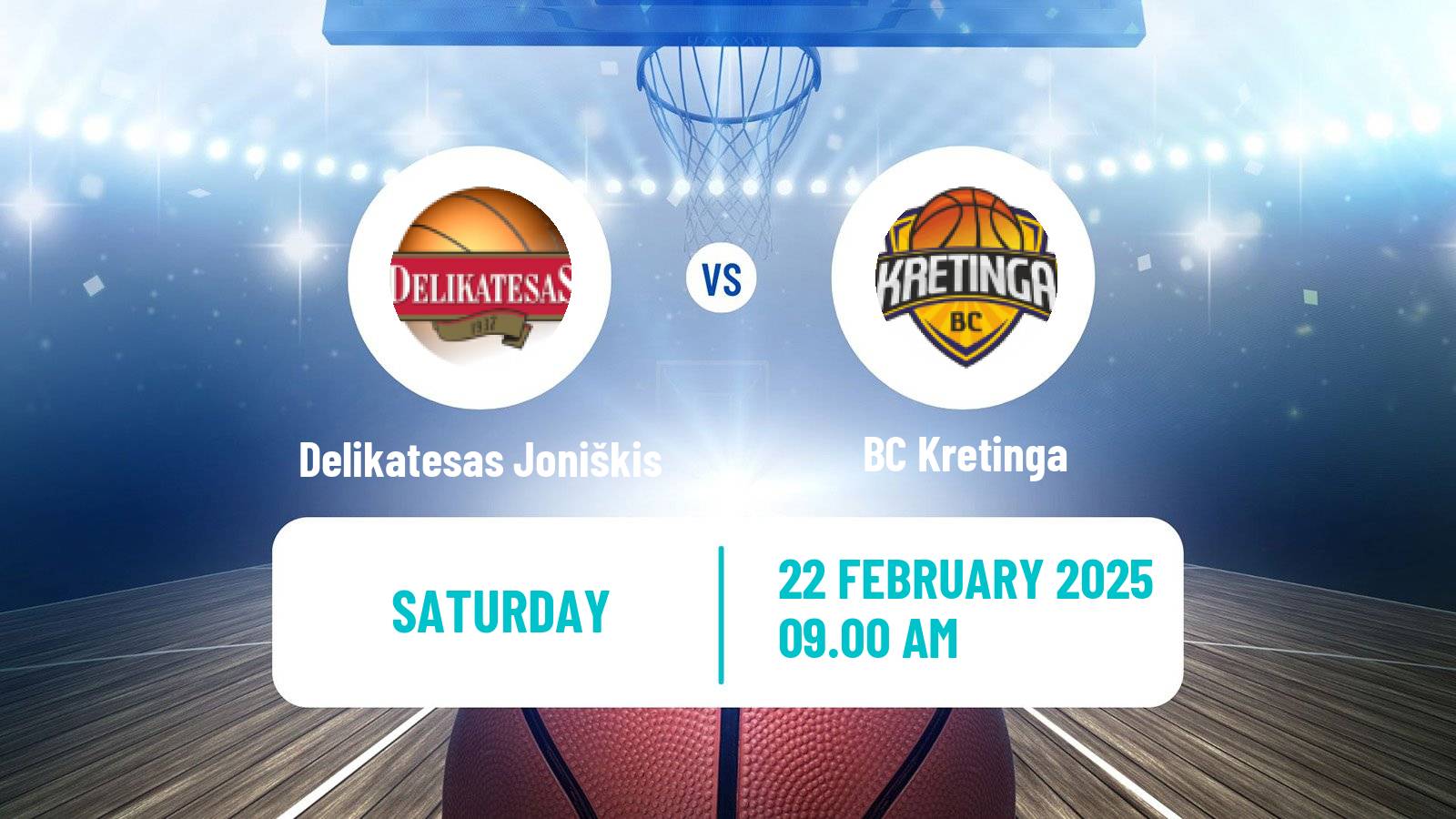 Basketball Lietuvos NKL Delikatesas Joniškis - Kretinga