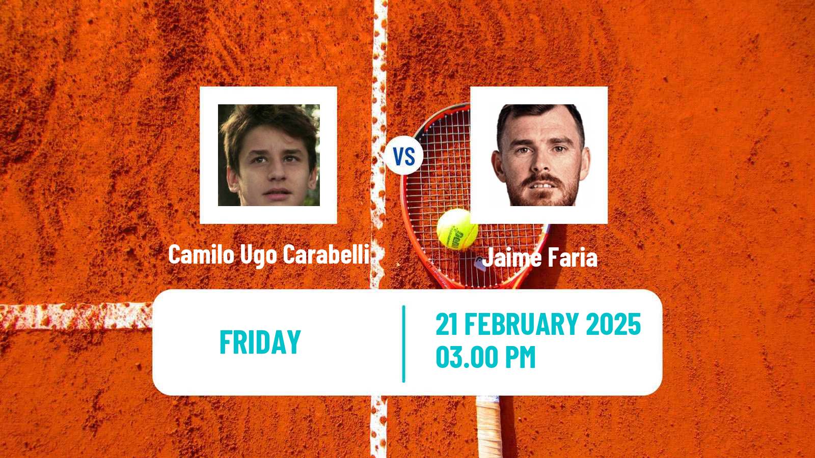 Tennis ATP Rio de Janeiro Camilo Ugo Carabelli - Jaime Faria