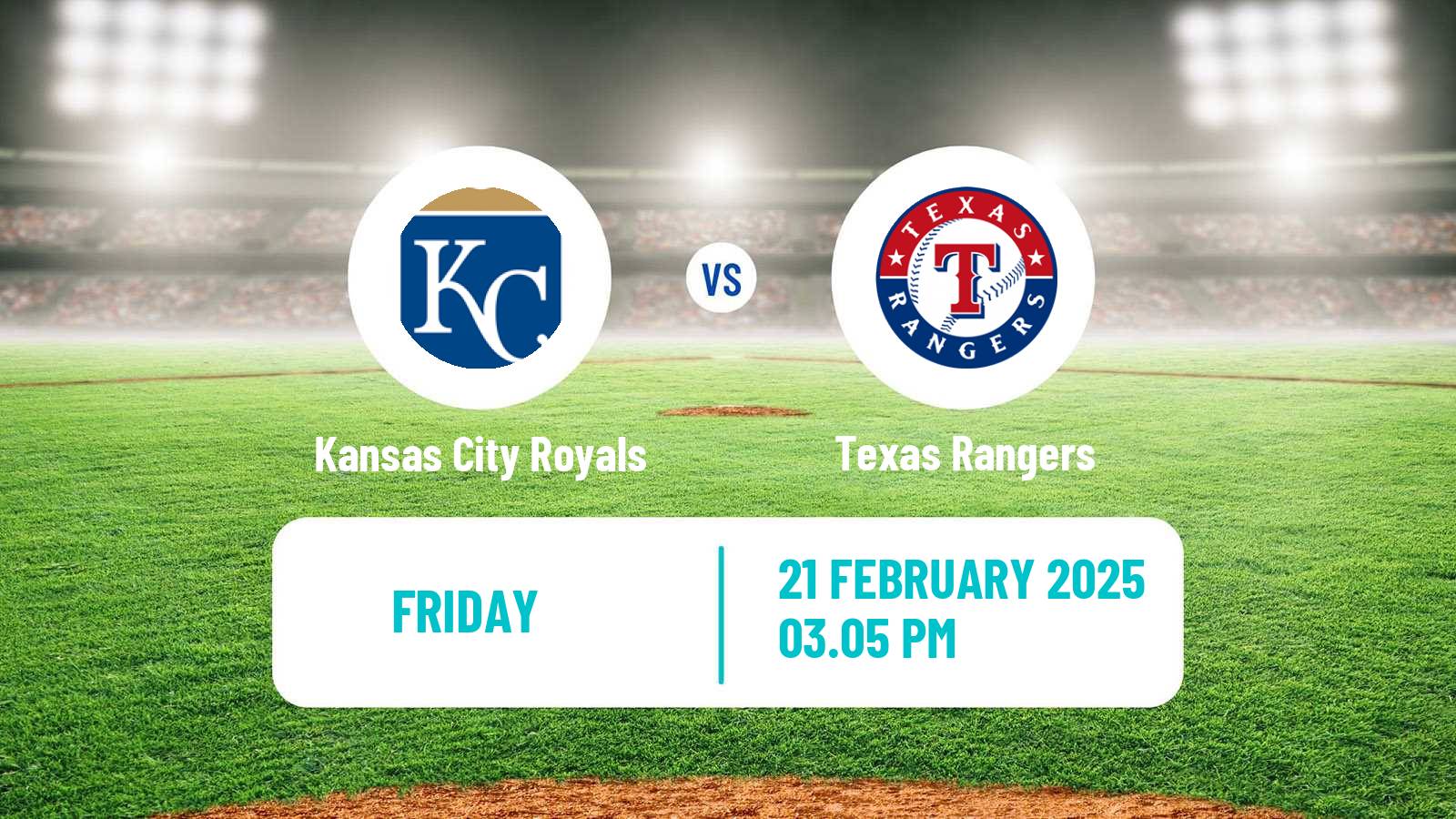 Baseball MLB Spring Training Kansas City Royals - Texas Rangers