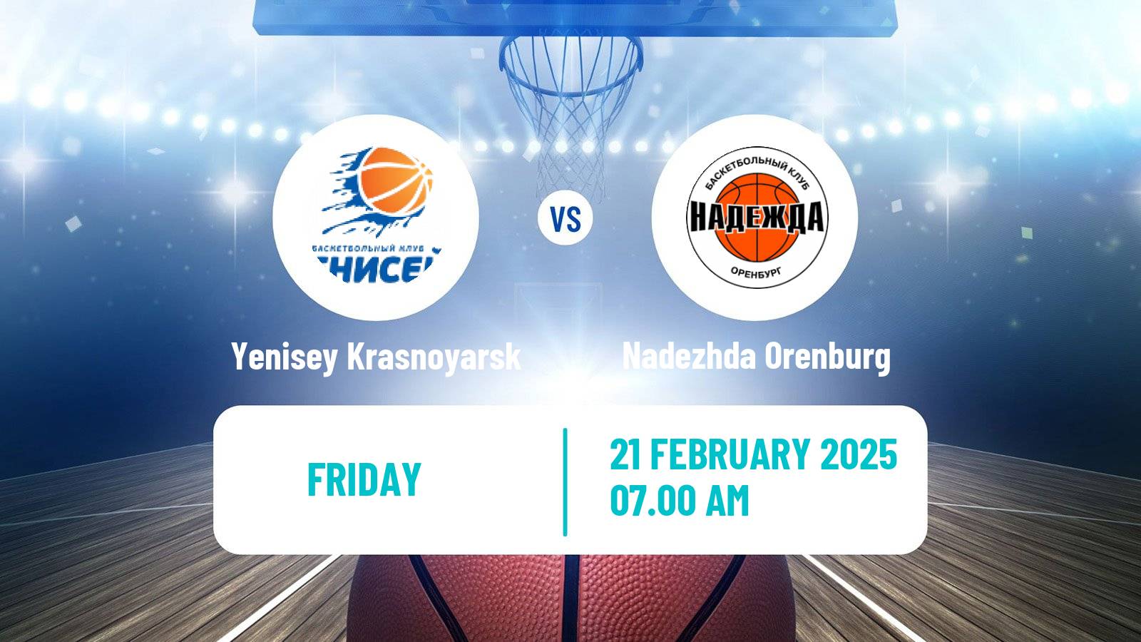 Basketball Russian Premier League Basketball Women Yenisey Krasnoyarsk - Nadezhda Orenburg