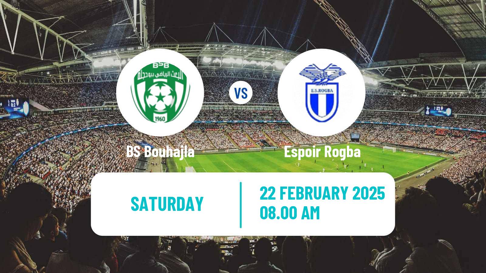 Soccer Tunisian Ligue 2 Bouhajla - Espoir Rogba