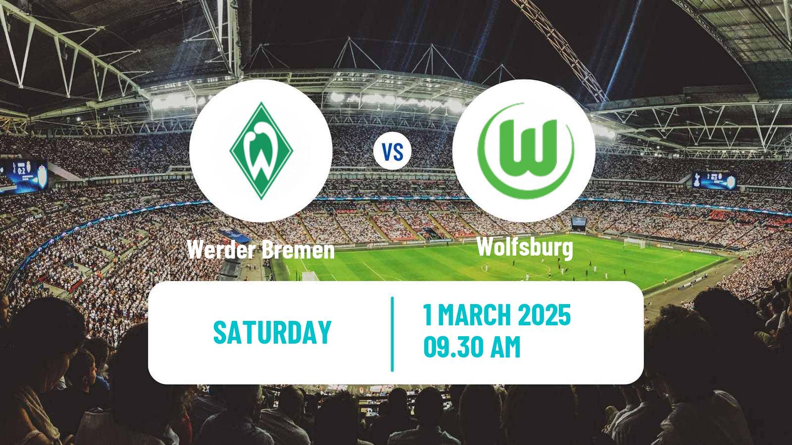 Soccer German Bundesliga Werder Bremen - Wolfsburg