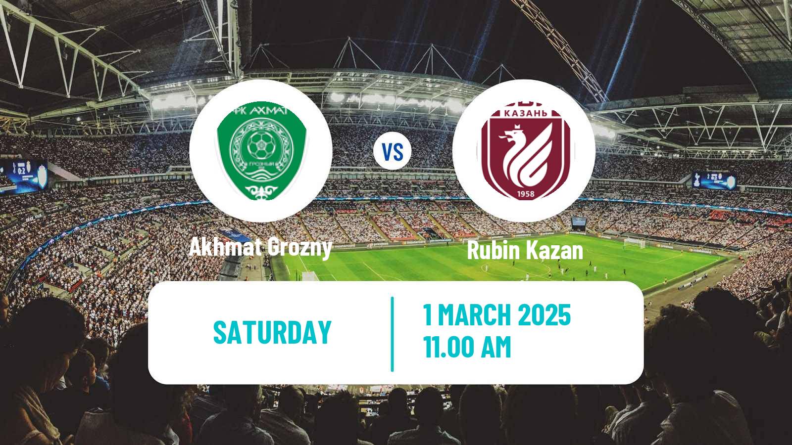 Soccer Russian Premier League Akhmat Grozny - Rubin Kazan