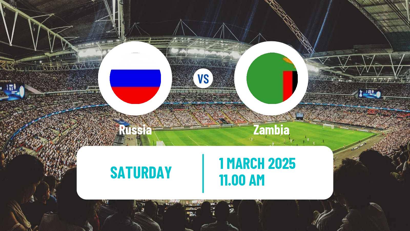 Soccer Friendly Russia - Zambia